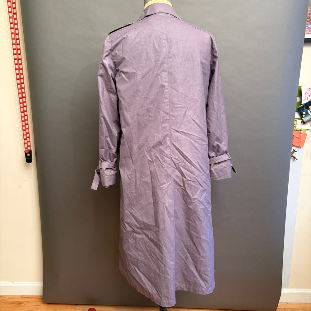 Women's Purple trench Coat - Picture 2 of 10